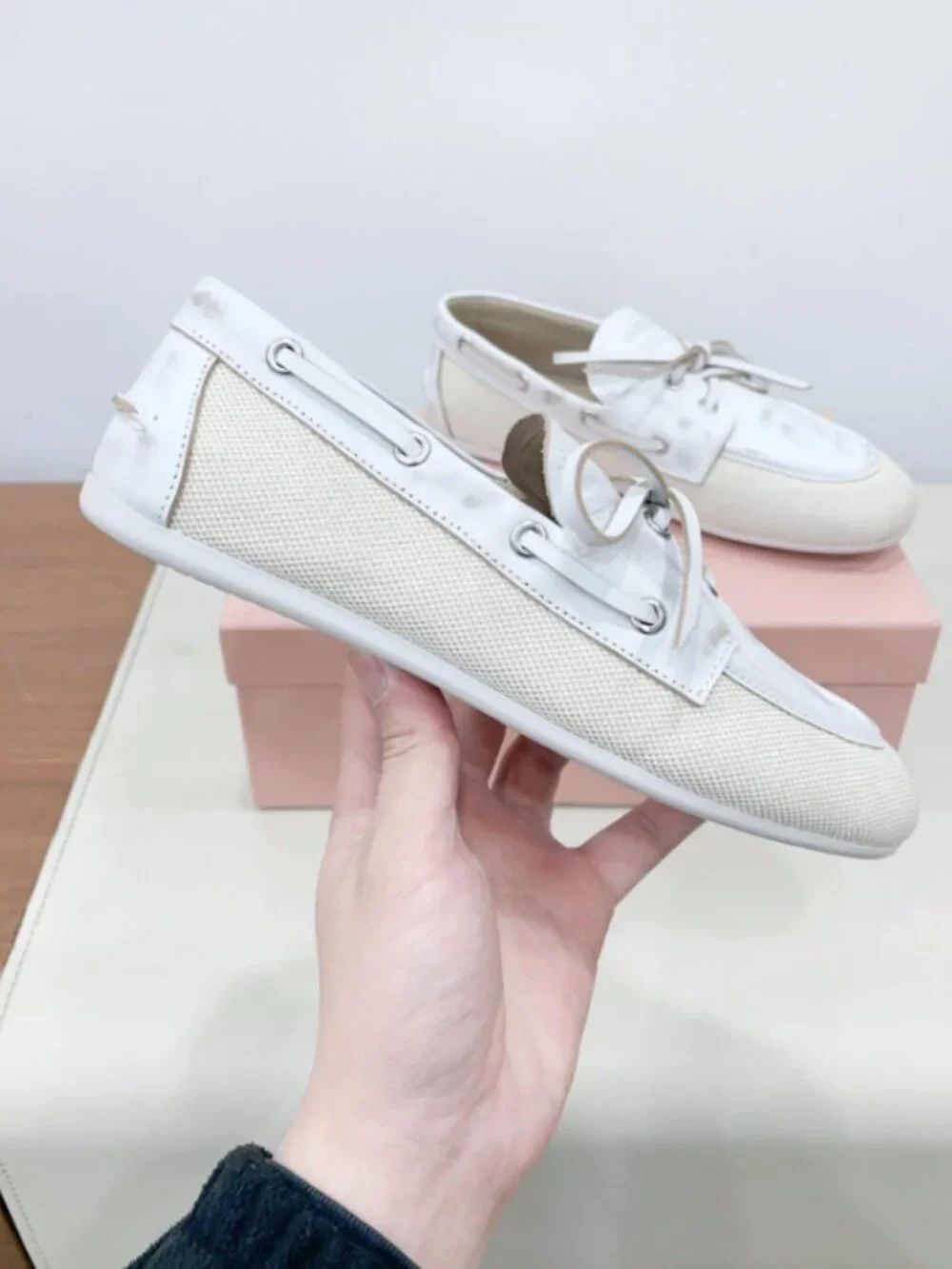 Miu Miu White   Flats